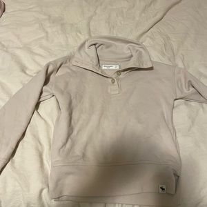 Abercrombie kids collared pullover- 1/4 button
